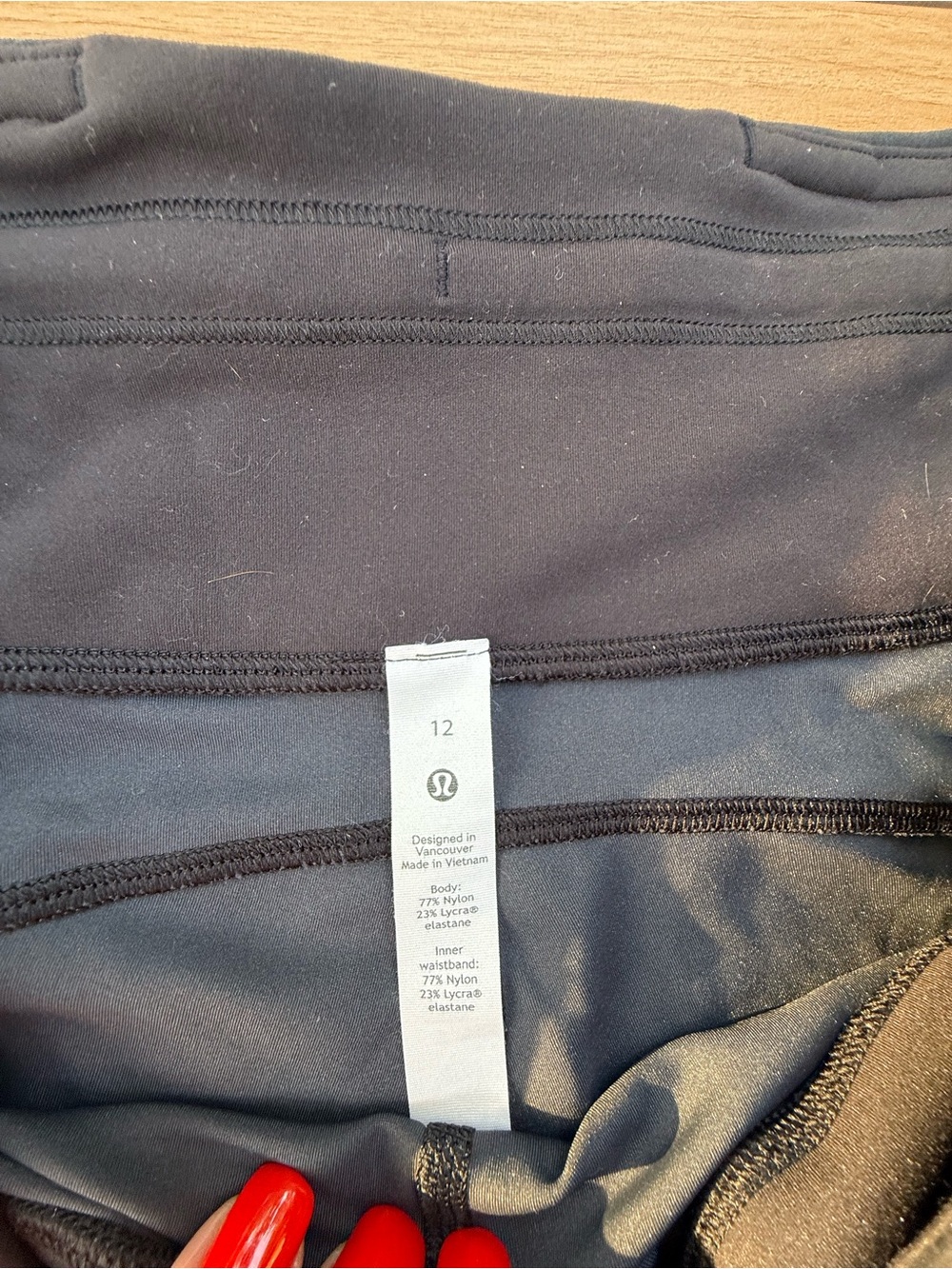 lululemon Align High-Rise shorts Heritage 365 Camo Deep Coal, side pockets sz 12 - Picture 6 of 12